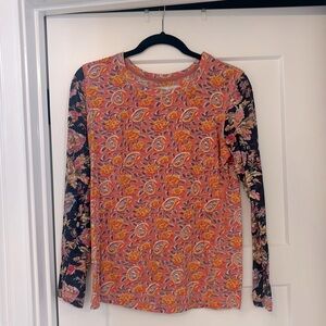 Sundance Cino knit floral blouse
